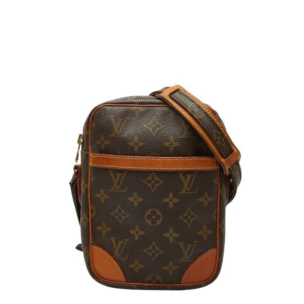 Louis Vuitton Monogram Danube Crossbody Bag Brown Leather